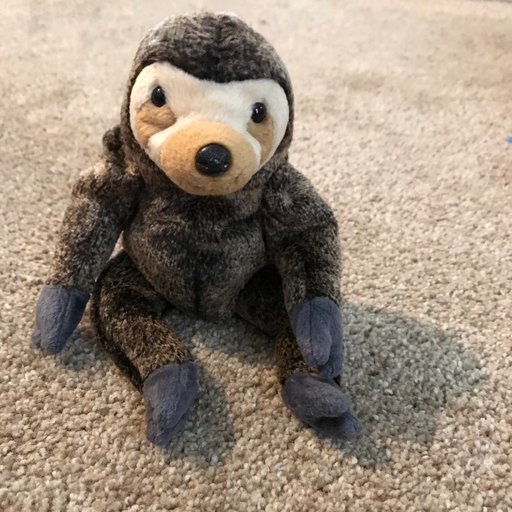 VTG Slow poke the sloth Ty beanie baby 1999 6 inch